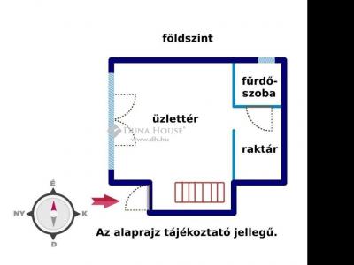 Eladó utcai bejáratú üzlethelység Budapest