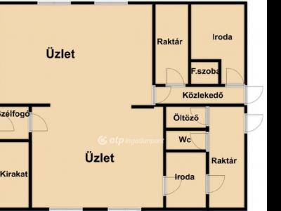 Eladó utcai bejáratú üzlethelység Debrecen