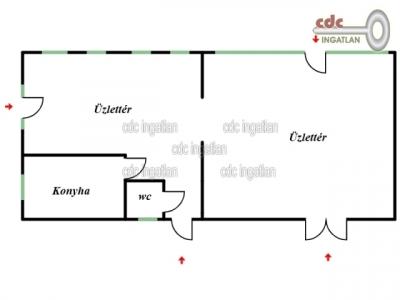Eladó utcai bejáratú üzlethelység Budapest