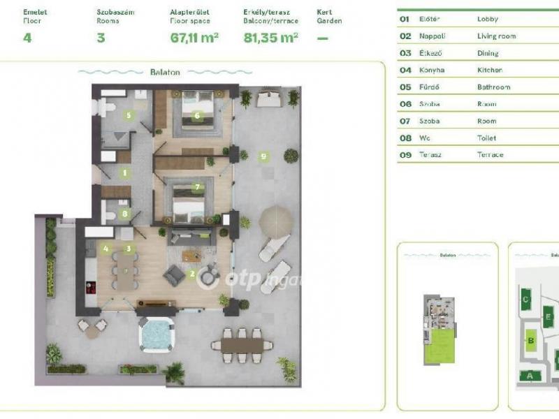 Eladó lakás Balatonszemes