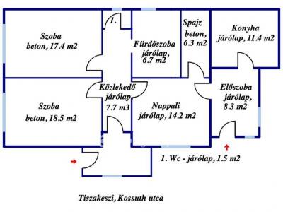 Eladó családi ház Tiszakeszi